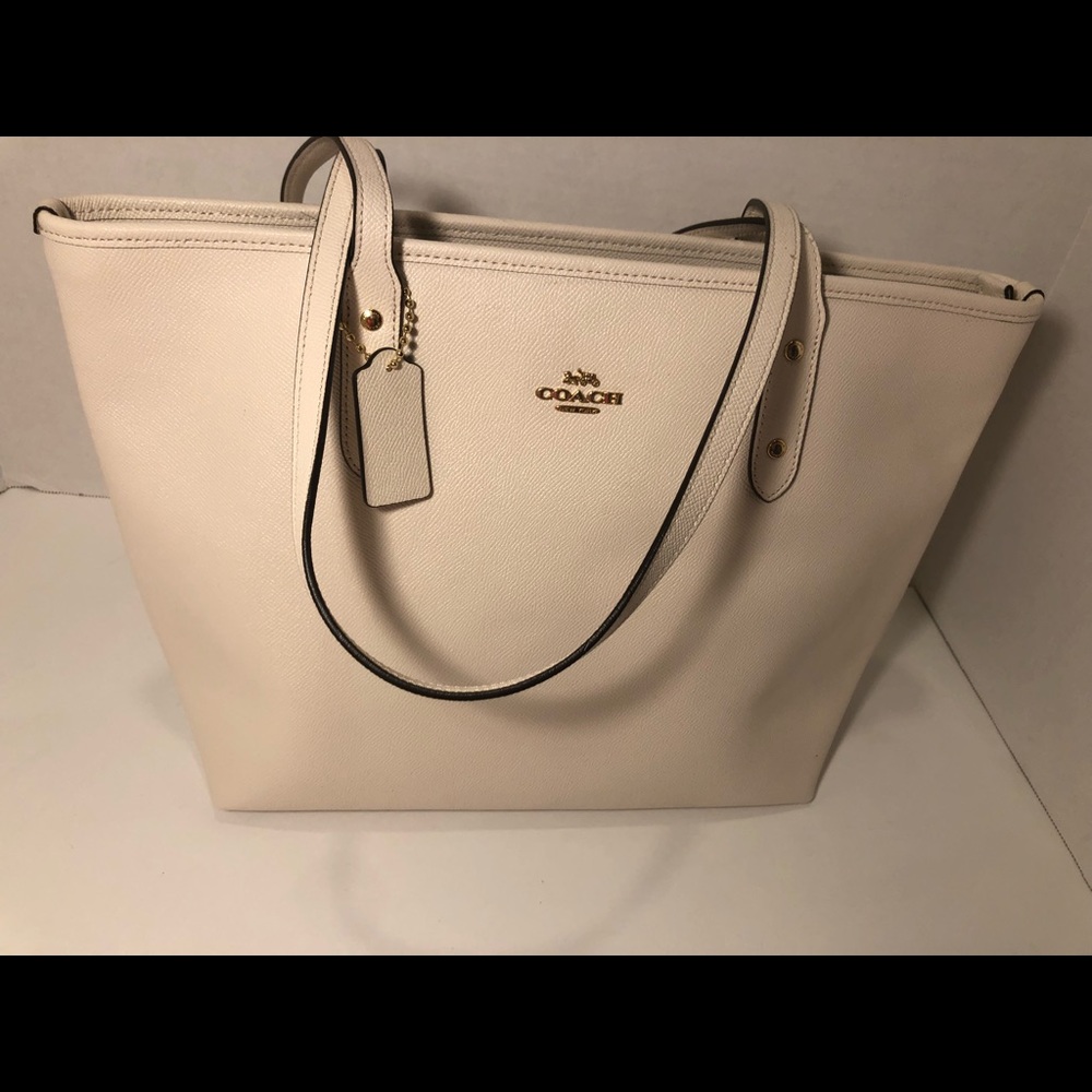 Brand New White Coach Tote Bag